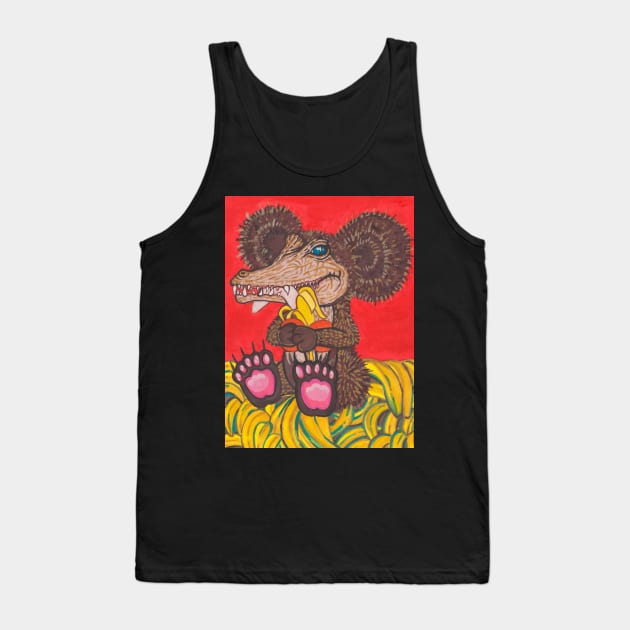 Cheburashka bear Child of Gena and Cheburashka Tank Top by deadblackpony